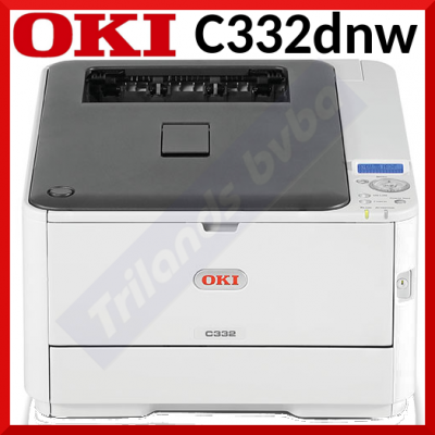 Oki C332dnw LED Printer 46403102 - Color - 31 ppm Mono / 27 ppm Color - 1200 x 600 dpi Print - Automatic Duplex Print - 350 Sheets Input - Included WiFi