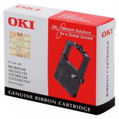 OKI 09002303 BLACK ORIGINAL Microline Ink Ribbon (3 Millions Strikes)