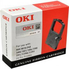 OKI 09002309 BLACK Original Microline ML3390 / ML3391 Fabric Ribbon (2 Millions Strikes)