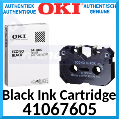 Oki 41067605 Econo Black Original Ink Ribbon Cartridge for Oki Printer DP-5000