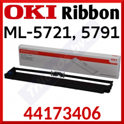 Oki 44173406 Black Original Microline Ribbon (13 Million Strikes) for Oki Microline ML-5721eco, ML-5791eco