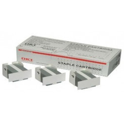 Oki 42937603 Original Staple Cartridges (3 X 5000 Staples) for Oki C910, 9600, 9650, 9800; ES 7170, 7470, 7480; MB770