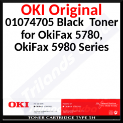 Oki 01074705 BLACK High Yield Original Toner Cartridge Type 5H (5.000 Pages)