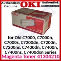 Oki 41304210 Magenta Original Toner Cartridge (10000 Pages)