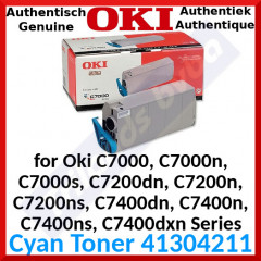 Oki 41304211 CYAN Original Toner Cartridge (10.000 Pages)