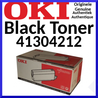 Oki 41304212 Black Original Toner Cartridge (10000 Pages)