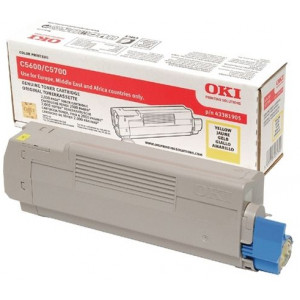 Oki 43381905 YELLOW ORIGINAL Toner Cartridge (2.000 Pages)