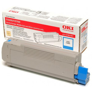 Oki 43381907 CYAN ORIGINAL Toner Cartridge (2.000 Pages)