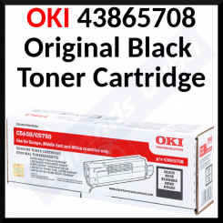 Oki 43865708 BLACK ORIGINAL Toner Cartridge (8.000 Pages)