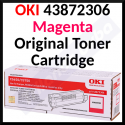 Oki 43872306 MAGENTA ORIGINAL Toner Cartridge (2.000 Pages)