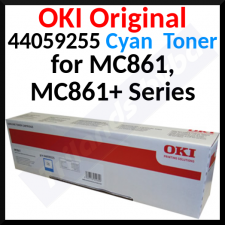 Oki 44059255 High Yield Cyan Original Toner Cartridge (10000 Pages) for Oki MC861, MC861n, MC861dn, MC861dtn, MC861cdtn, MC861cxth, MC861+, MC861+n, MC861+dn, MC861+dtn, MC861+cdtn, MC861+cxth