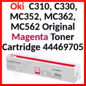 Oki 44469705 MAGENTA Original Toner Cartridge (2.000 Pages)