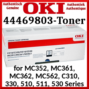 Oki 44469803 BLACK Original Toner Cartridge (3.500 Pages)