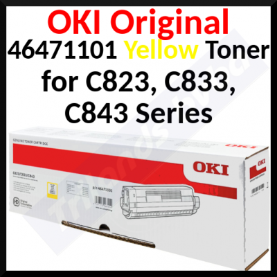 OKI 46471101 YELLOW Original Toner Cartridge (7.000 Pages)