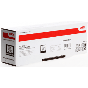 OKI 46490404 BLACK Original Toner Cartridge (1.500 Pages) for OKI MC563dn, MC573dn; C532dn, 542dn