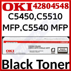Oki 42804548 Original BLACK Toner Cartridge (3000 Pages) for Oki C5250, C5450, C5510 MFP, C5540 MFP