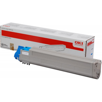 Oki 46861307 Cyan Original Toner Cartridge (10000 Pages) for Oki C834dnw, 834nw, 844dnw