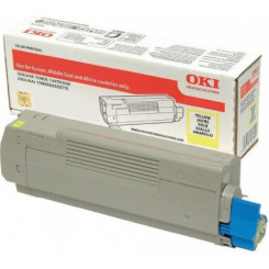 OKI 46507505 Yellow Original Toner Cartridge (6000 Pages) for Oki C612dn, C612n
