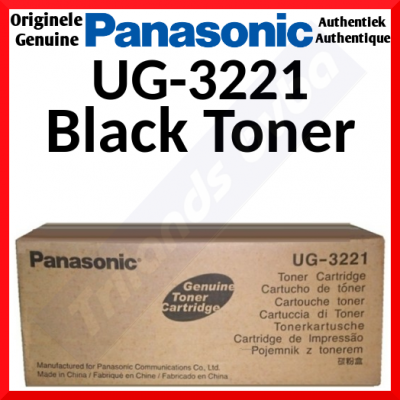 Panasonic UG-3221 Black Original Toner Cartridge (6000 Pages) for Panasonic Laser Fax UF-4000, Panafax UF-4000, UF-4100, UF-4100-YJ, UF-490