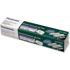 Panasonic KX-FA52X Black (2-Pack) TTR Original Fax Ink Ribbon Roll (2 X 30 Meters)