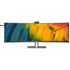 Philips 45B1U6900CH - 6000 Series - LED monitor - curved - 45" (44.5" viewable) - 5120 x 1440 Dual Quad HD @ 75 Hz - VA - 450 cd/m - 3000:1 - DisplayHDR 400 - 4 ms - 2xHDMI, DisplayPort, 2xUSB-C - speakers - black