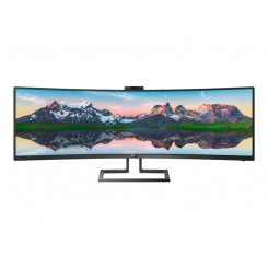 Philips Brilliance P-line 499P9H LED monitor curved 49" (48.8" viewable) 5120 x 1440 5K2K UltraWide VA 450 cd/m² 3000:1 5 ms speakers textured black