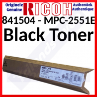 Ricoh 841504 BLACK High Yield Original Toner Cartridge Type MP-C2551HE (10.000 Pages)