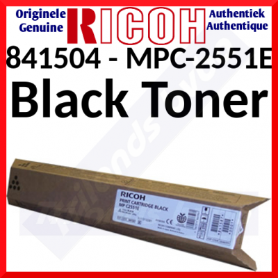 Ricoh (841504) Type MP-C2551HE High Capacity Black Original Toner Cartridge (10000 Pages)