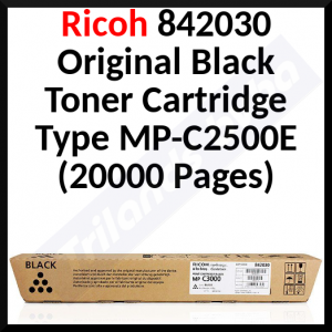 Ricoh 842030 (Type MP-C2500E) BLACK Original Toner Cartridge (20.000 Pages)