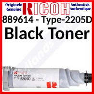 Ricoh 889614 Black Original Toner Cartridge Type 2205D