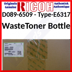 Ricoh E6317 Waste Toner Bottle Type D089-6509