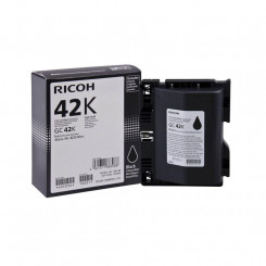 Ricoh 405836 Black Gel Ink Cartridge (GC42K) - Original Ricoh Pack (10000 Pages) for SG-K3100DN Series