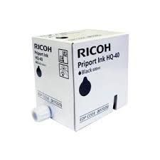 Ricoh 817225 Black Original Ink Cartridge Type PriPort HQ40 (5 X 600 ML.) for Ricoh CP6244,+ Ricoh Priport DX4542, DX4545, JP4500 