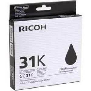 Ricoh 405688 BLACK Original GEL GC31K Ink Cartridge - 1.920 Pages