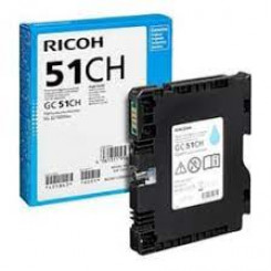 Ricoh 405863 CYAN High Yield Original GC51CH SG GEL Ink Cartridge - 2.500 Pages