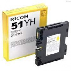 Ricoh 405865 YELLOW High Yield Original GC51YH SG GEL Ink Cartridge - 2.550 Pages