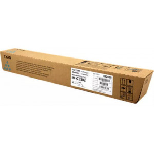 Ricoh 842019 Cyan Original Toner Cartridge Type MP C3502E (18000 Pages)