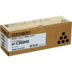 Ricoh 408184 High Capacity Black Original Toner Cartridge (7000 Pages) for Ricoh SP-C360dnx, SP-C360sfnw, SP-C360snwtd, SP-C361sfnw