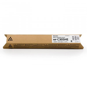 Ricoh 841618 Black Original Toner Cartridge Type MPC305HE (12000 Pages) for Ricoh Aficio MP-C3003SP, MP-C3503SP