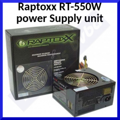 Raptoxx RT-550W 230V ATX V2.0 Advance Switching PFC Power Supply 550W (4041166905019) - Original Sealed Pack - Stock Clearance