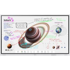 Samsung Flip Pro WM85B - 85" Diagonal Class WMB Series LED-backlit LCD display - interactive digital signage - with touchscreen (multi touch) - Tizen OS 6.5 - 4K UHD (2160p) 3840 x 2160 - white grey