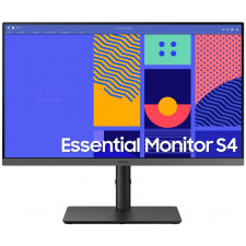 Samsung S24C432GAU - C432 Series - LED monitor - 24" - 1920 x 1080 Full HD (1080p) @ 100 Hz - IPS - 250 cd/m - 1000:1 - 4 ms - HDMI, VGA, DisplayPort - black