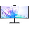 Samsung ViewFinity S6 S34C652VAU - S65VC Series - LED monitor - curved - 34" - 3440 x 1440 UWQHD @ 100 Hz - VA - 350 cd/m - 3000:1 - HDR10 - 5 ms - HDMI, DisplayPort, USB-C - speakers - black