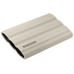 Samsung T7 Shield MU-PE1T0K - SSD - encrypted - 1 TB - external (portable) - USB 3.2 Gen 2 (USB-C connector) - 256-bit AES - beige