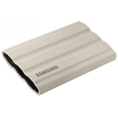 Samsung T7 Shield MU-PE1T0K - SSD - encrypted - 1 TB - external (portable) - USB 3.2 Gen 2 (USB-C connector) - 256-bit AES - beige