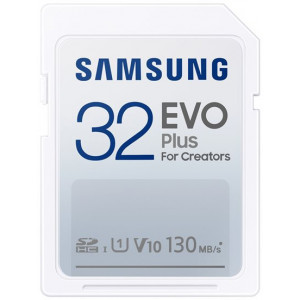 Samsung EVO Plus MB-SC32K - Flash memory card - 32 GB - Video Class V10 / UHS-I U1 / Class10 - SDHC UHS-I