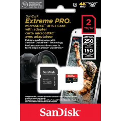 SanDisk Extreme Pro - flash memory card - 2 TB - microSDXC UHS-I