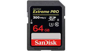 Extreme PRO 64GB V60 UHS-II 280/100MBs