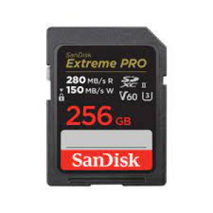 Extreme PRO 256GB V60 UHS-II 280/150MBs