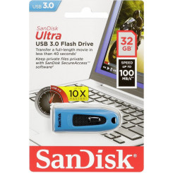 SanDisk 32 GB Ultra - USB flash drive - 32 GB - USB 3.0 - blue